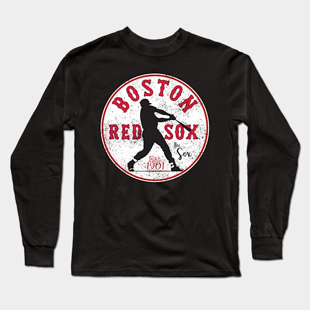 Boston Red Sox Est 1901 Long Sleeve T-Shirt by Folke Fan Cv